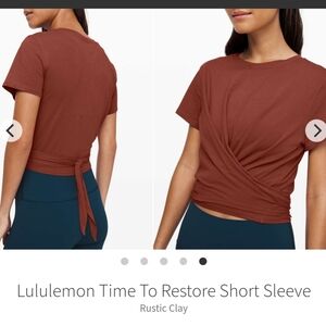 Lululemon Time To Restore short sleeve